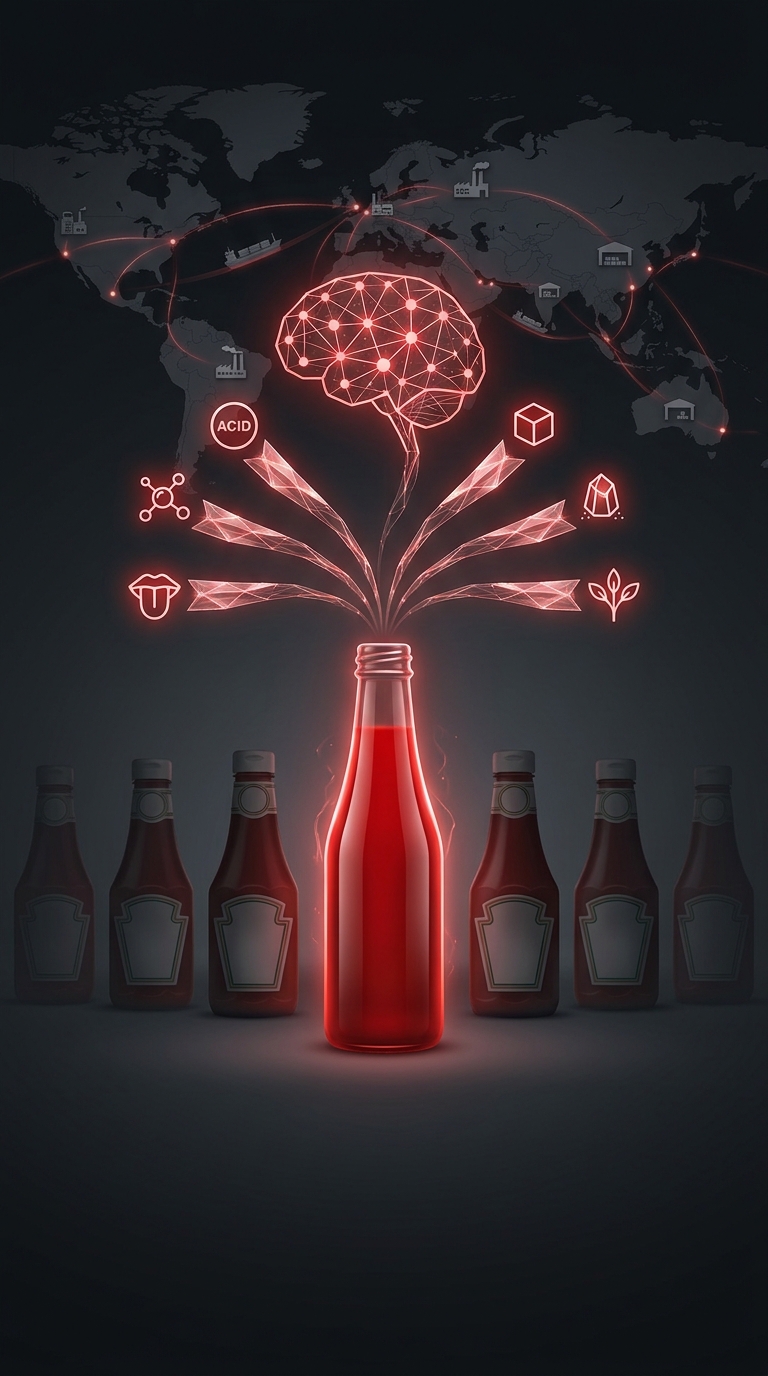Heinz completely dominates the global ketchup market not because tomatoes are hard to grow, but because they brilliantly engineered their recipe to perfectly hit all five primary human taste receptors simultaneously.