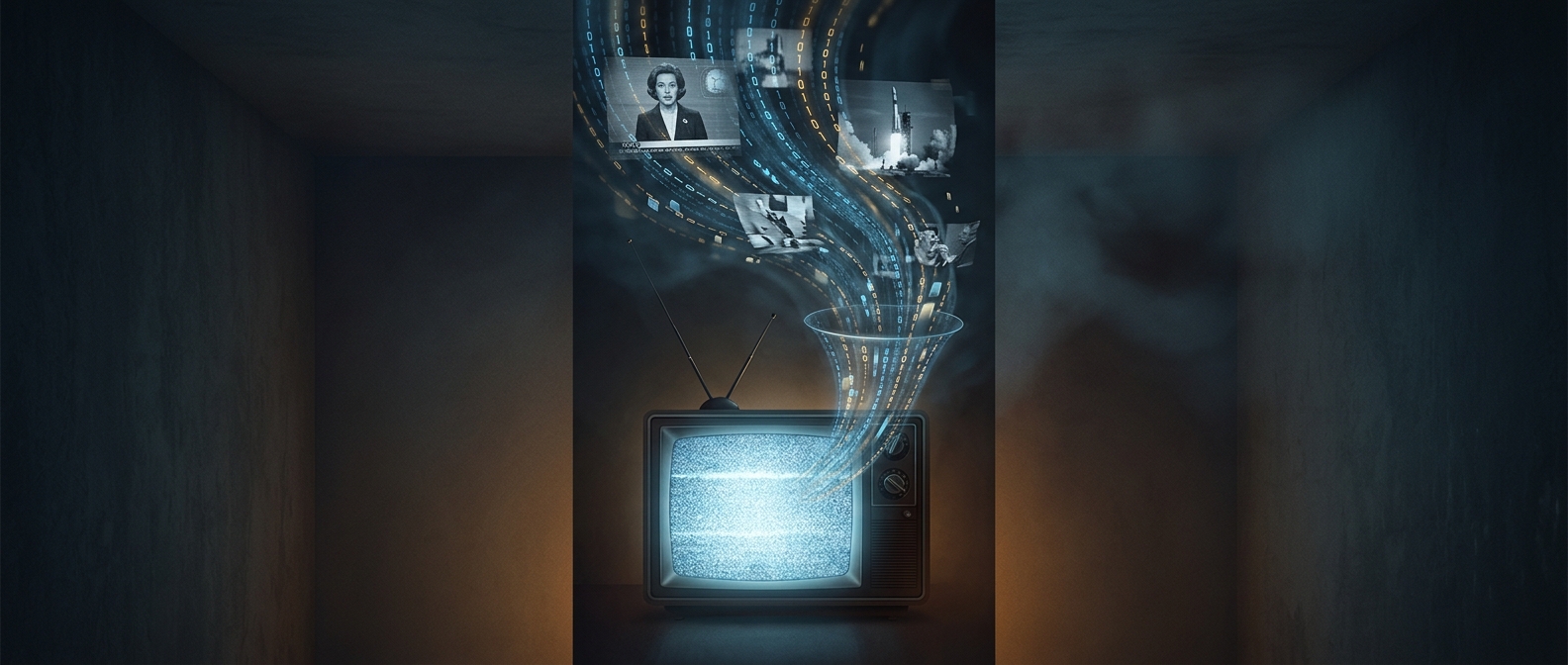 Television broadcasts are merely compressed streams of data