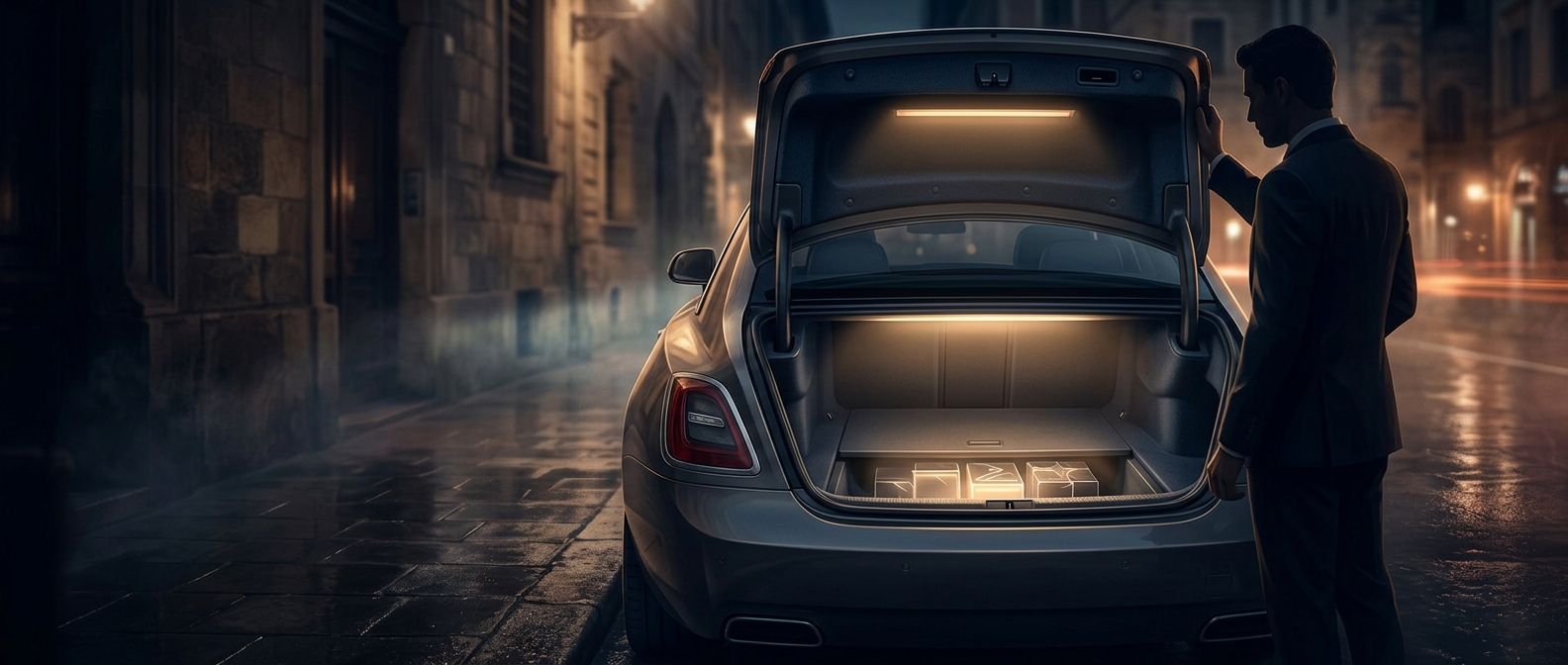 Why some luxury cars hide the battery in the trunk