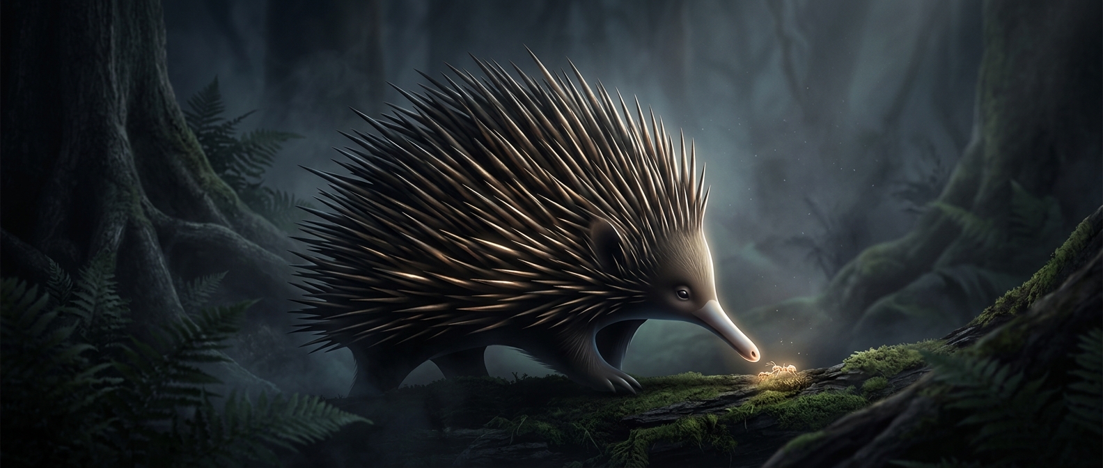 The spiny mammal with no teeth