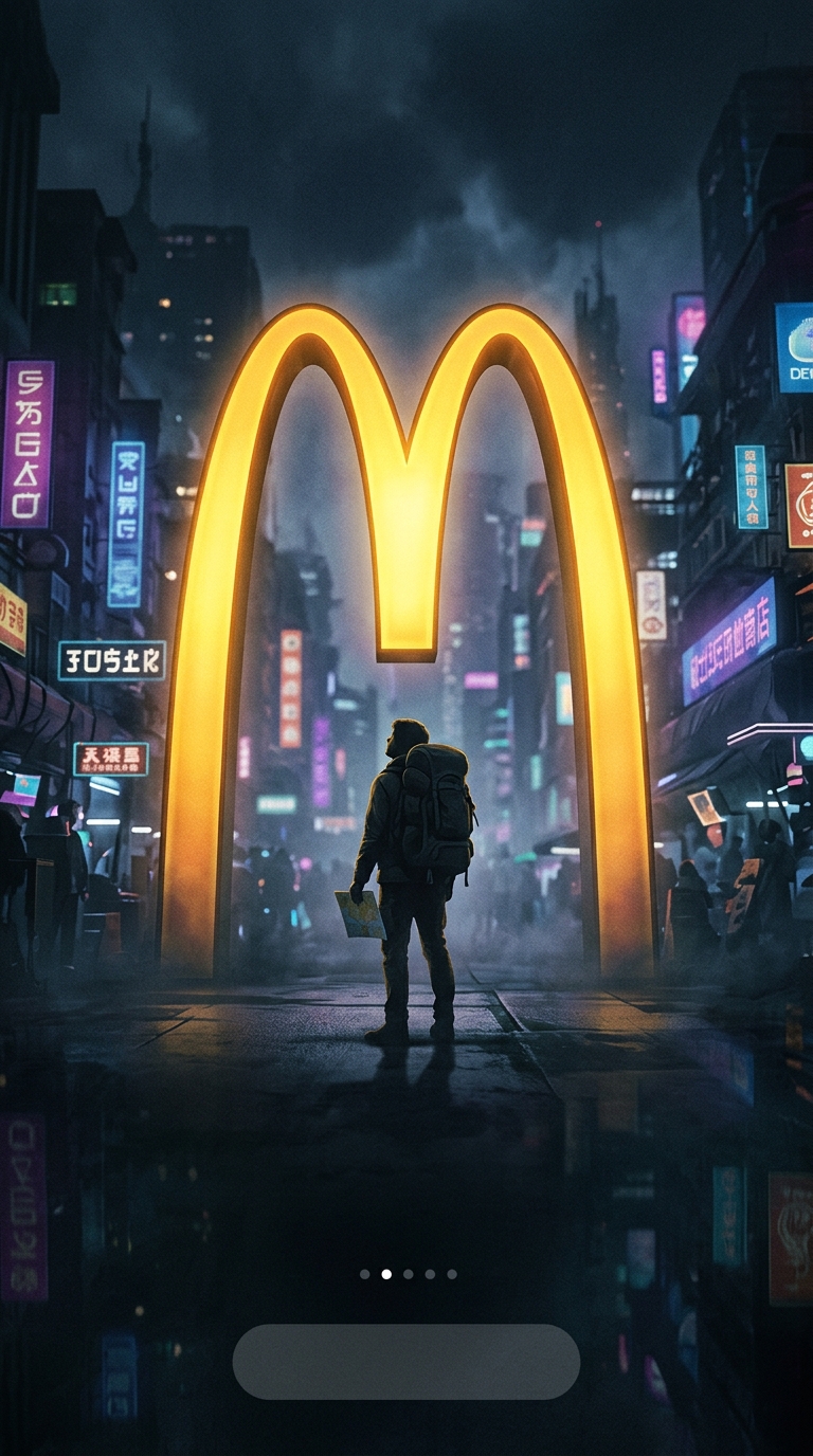 Why do seasoned travelers who never eat fast food at home suddenly crave McDonald's when visiting a foreign country?