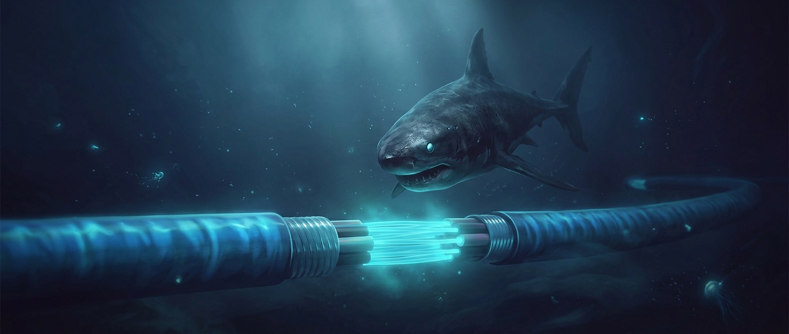 Why sharks bite undersea cables