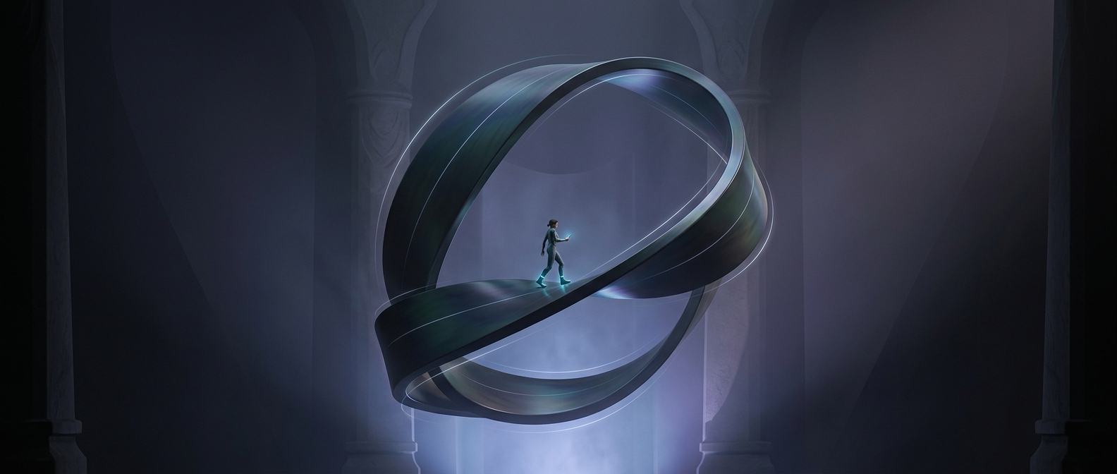 How a twisted loop ends up with one side