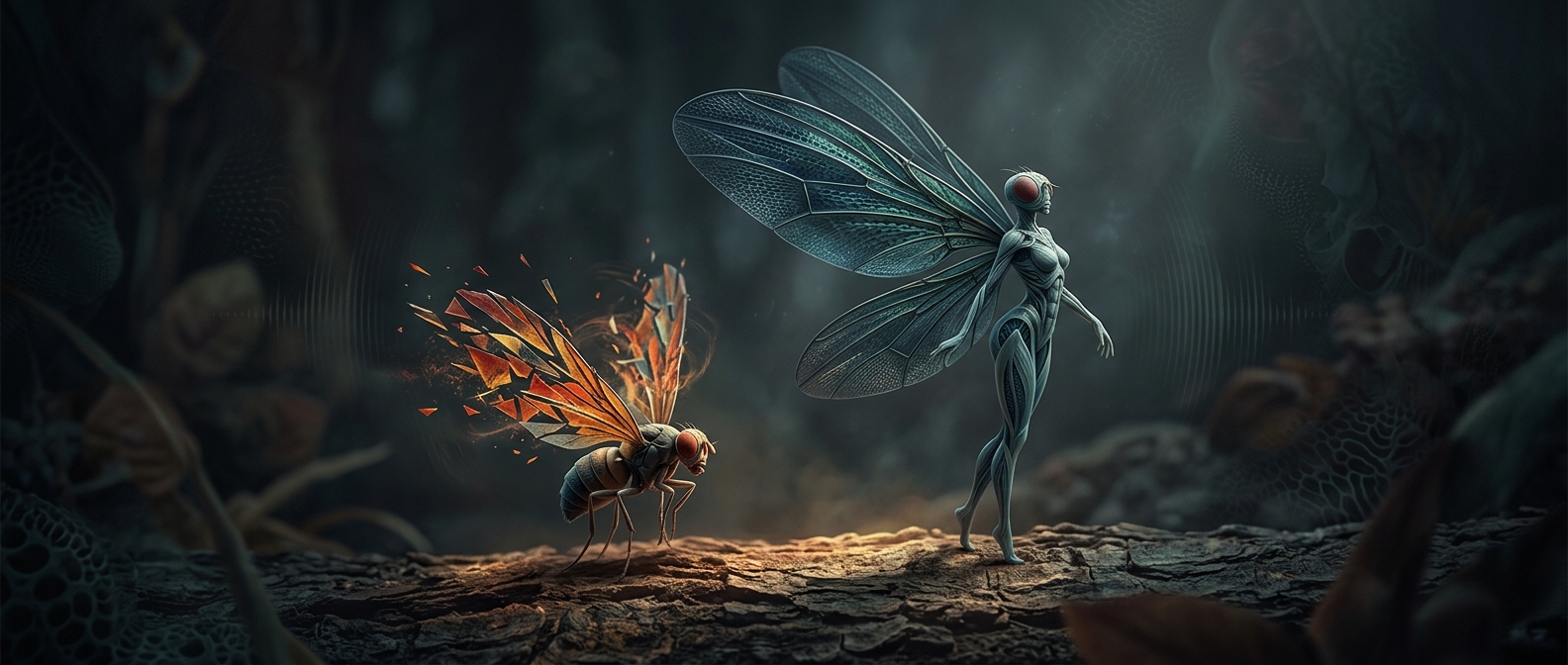 Fruit flies reject mates over the wrong wingbeat
