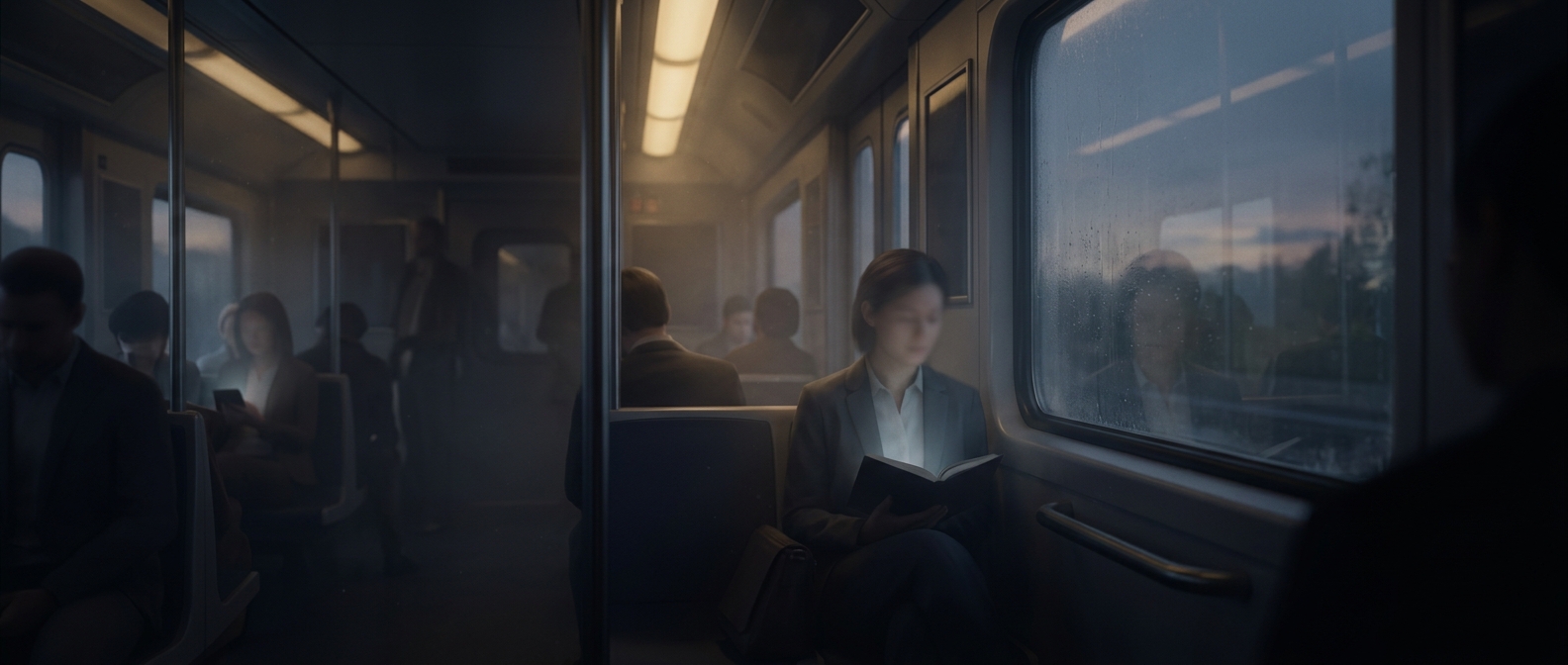 Silent commuter train cars enforce absolute silence