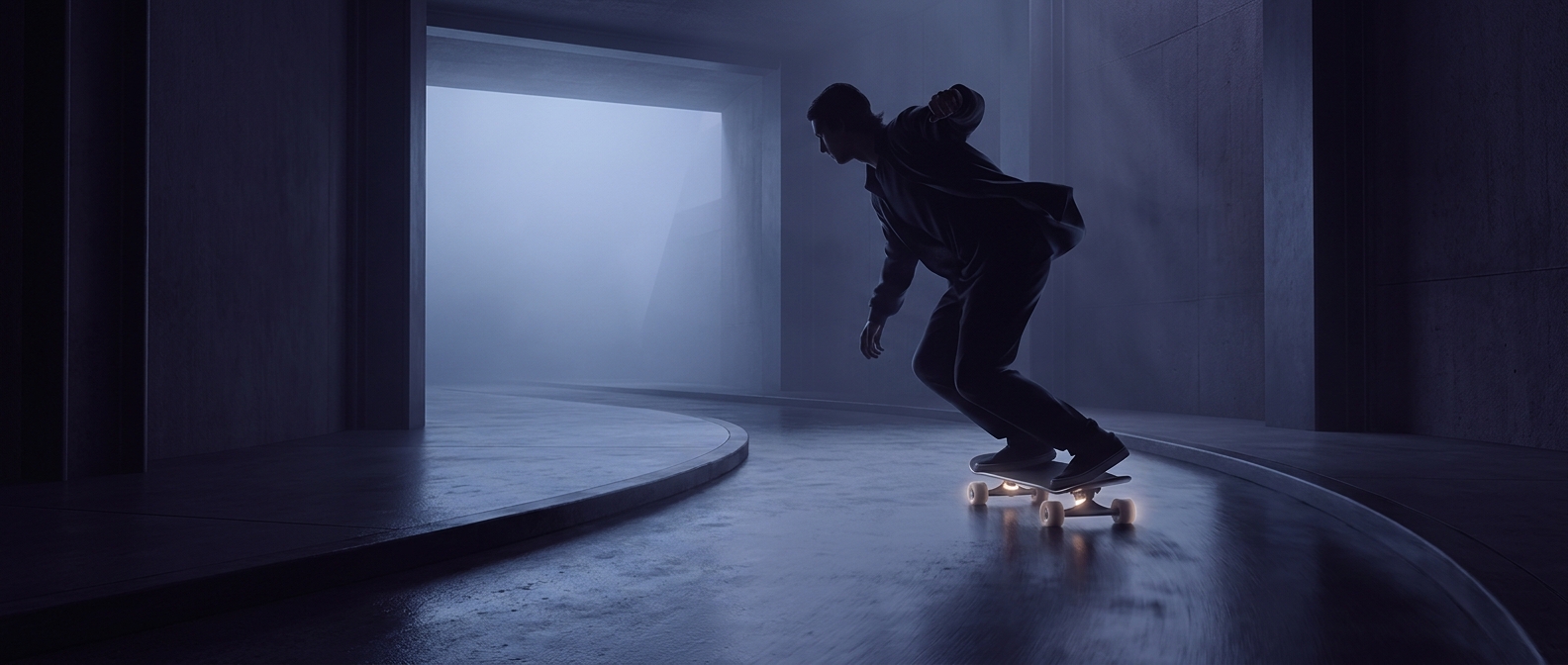 Bushings determine the turning resistance of a skateboard