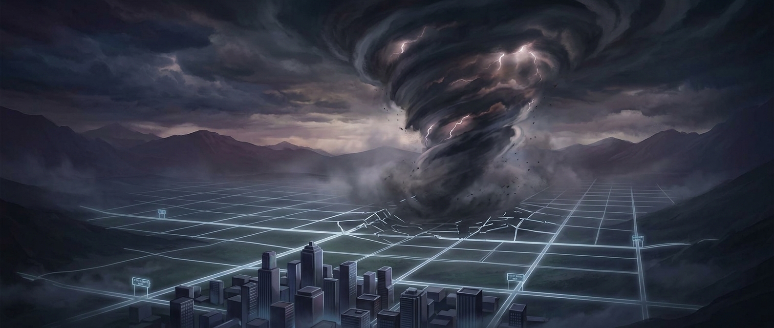 Tornadoes completely ignore arbitrary city boundaries