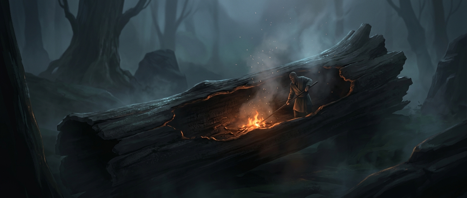 How ancient builders hollowed out giant canoes
