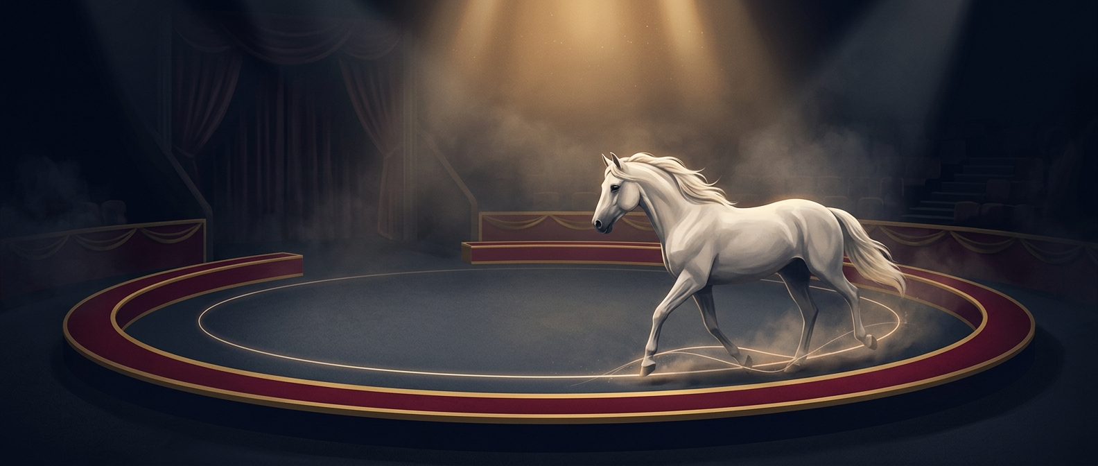 Why circus rings are built for galloping horses