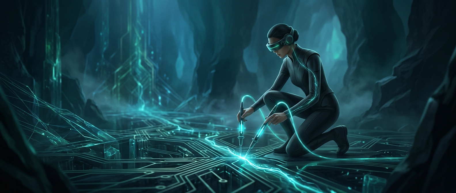 Electronic testers must physically join the active circuit