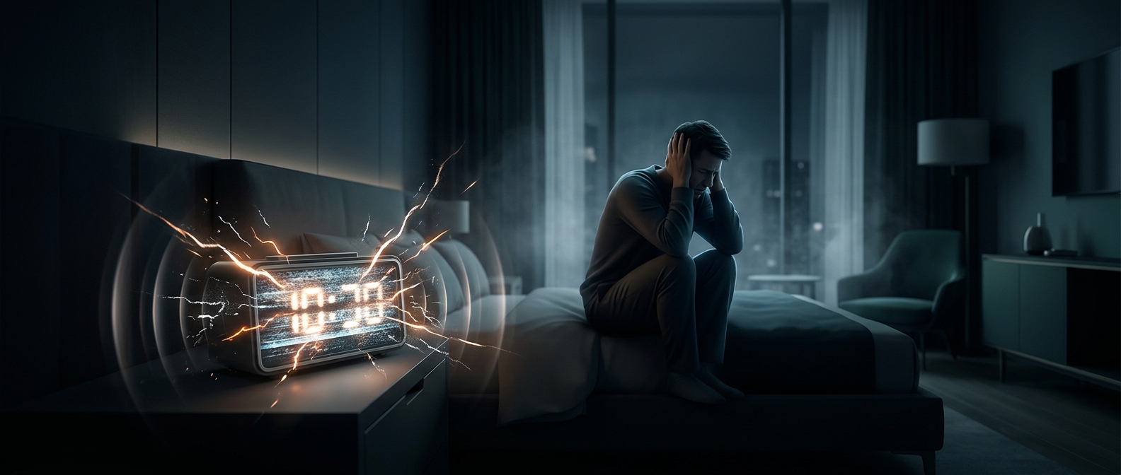 Why hotel alarm clocks can wake you with static