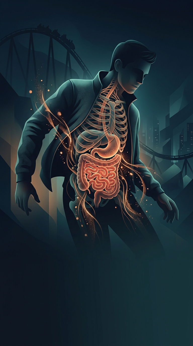 What physically causes that bizarre, weightless dropping sensation in your stomach on a rollercoaster?