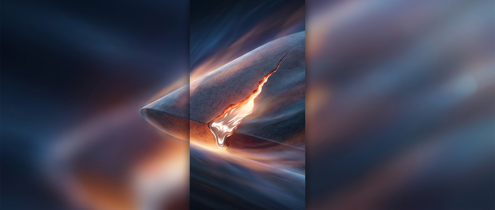 Some aerospace materials can seal their own cracks