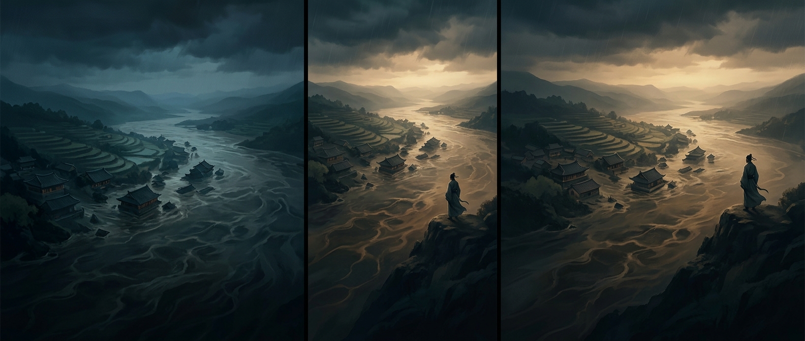 The deadliest natural disaster was a massive flood