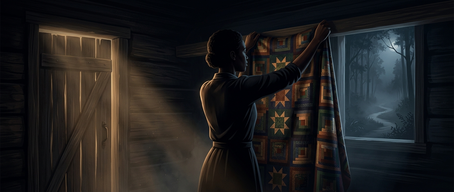 Did quilts hide a code for the Underground Railroad