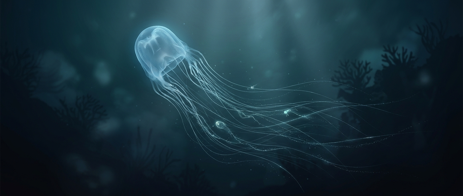 The invisible tentacles hiding behind box jellyfish