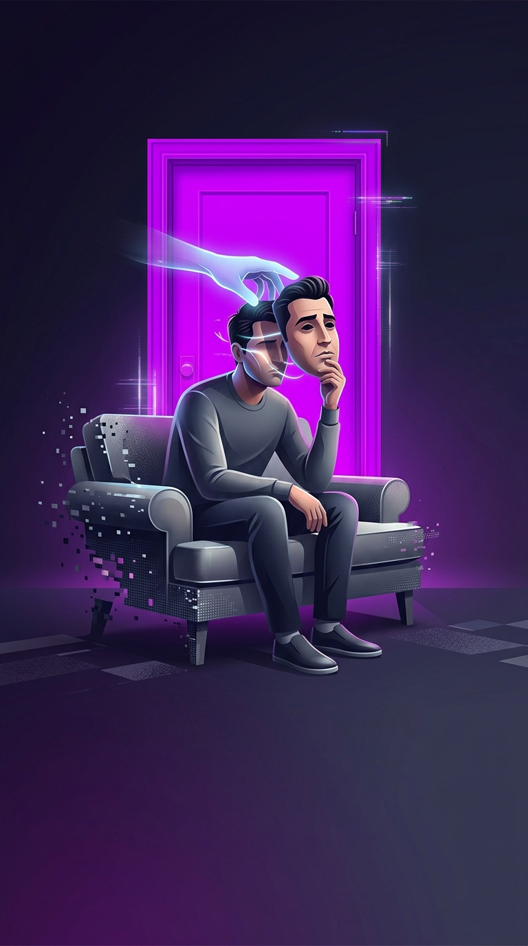 Why was the famous apartment in the sitcom Friends painted an aggressively bright shade of purple?