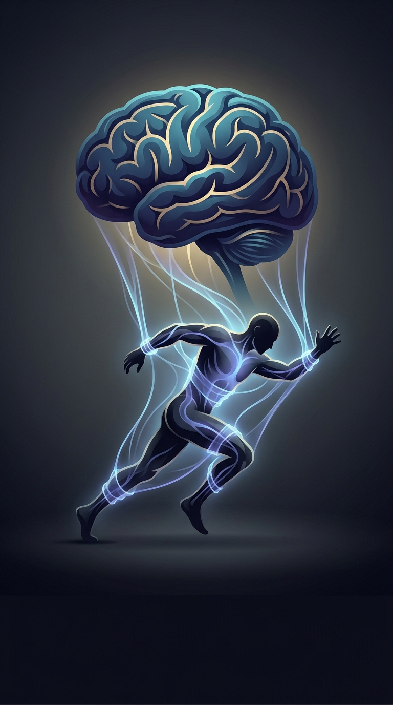 Muscle fatigue is largely a psychological illusion created by your nervous system to prevent you from physically destroying your own tendons and fibers.