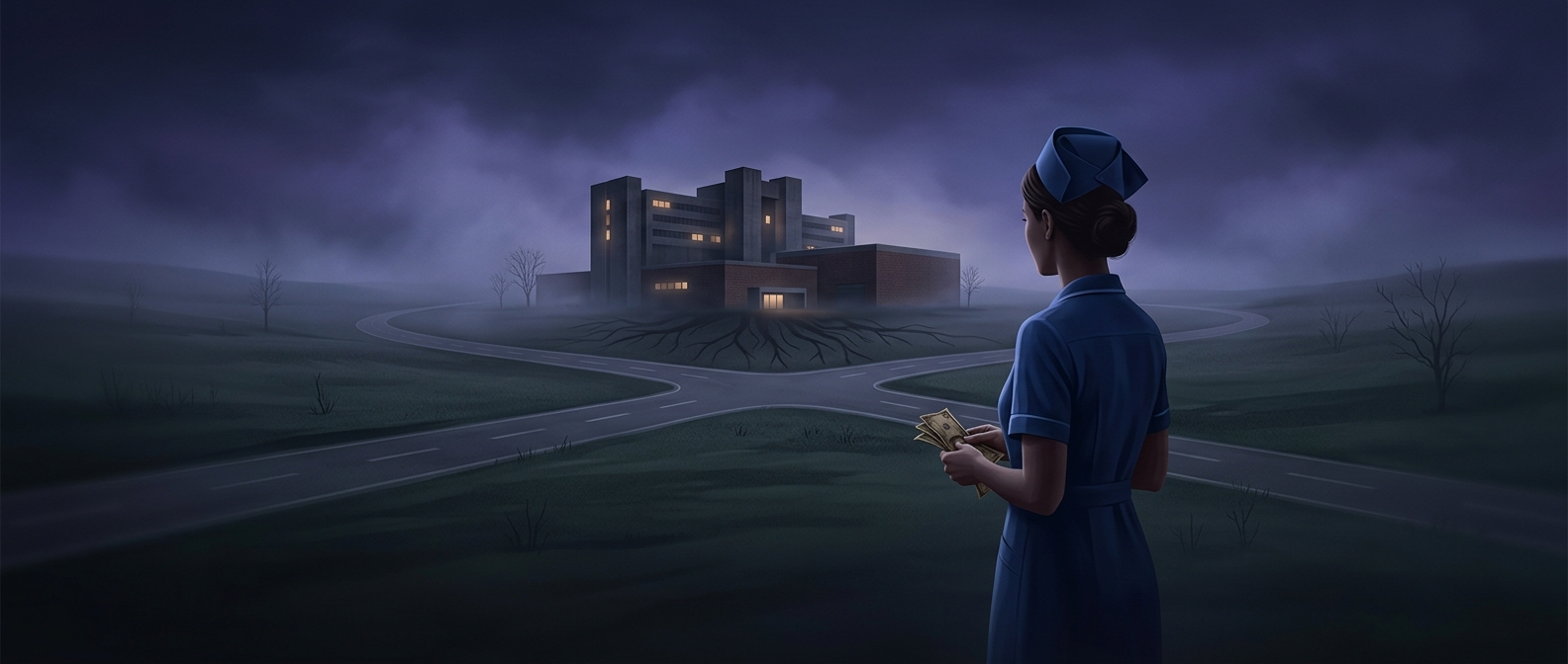 Why rural nurses can be underpaid when one hospital dominates