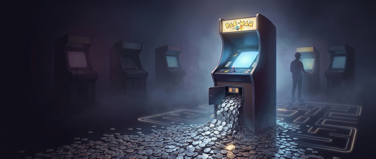 Pac-Man проглотил больше двух миллиардов долларов монетами
