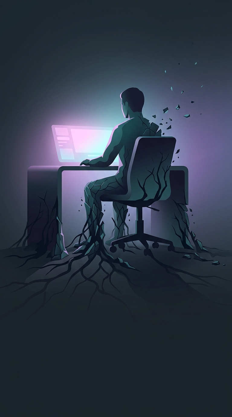 What happens to your body within just thirty minutes of sitting completely still at a desk?
