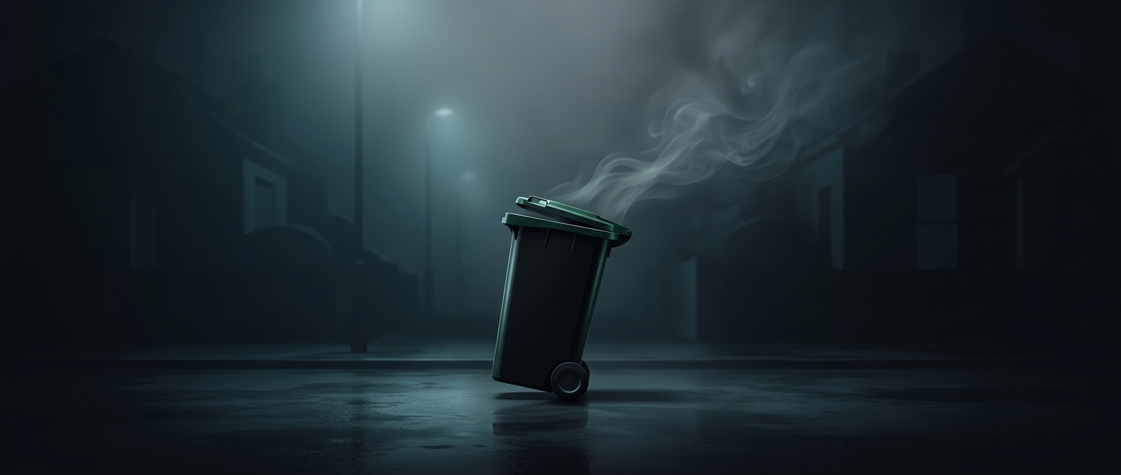 Taking out the trash is a weekly walk of shame