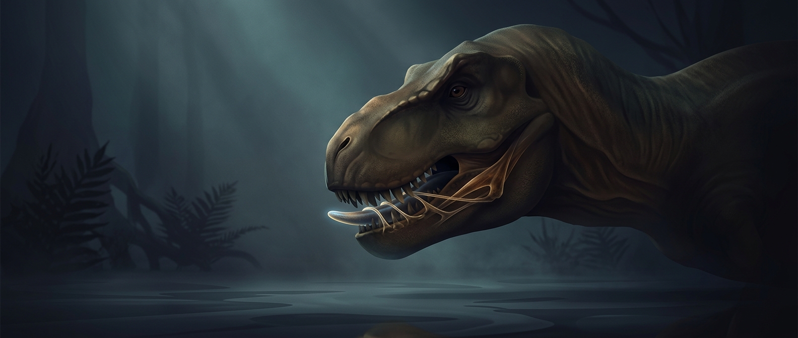 Even a T-Rex couldn't stick out its tongue
