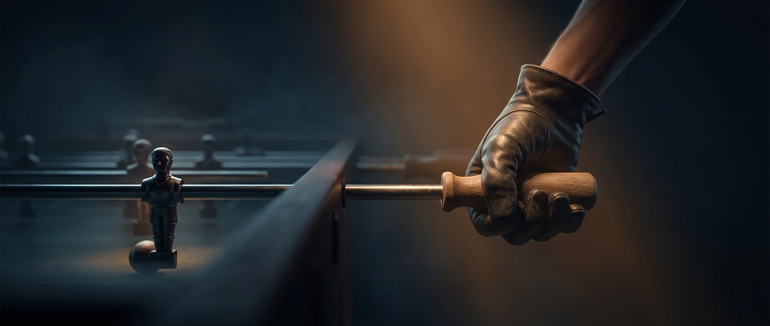 Why foosball handles resist spinning