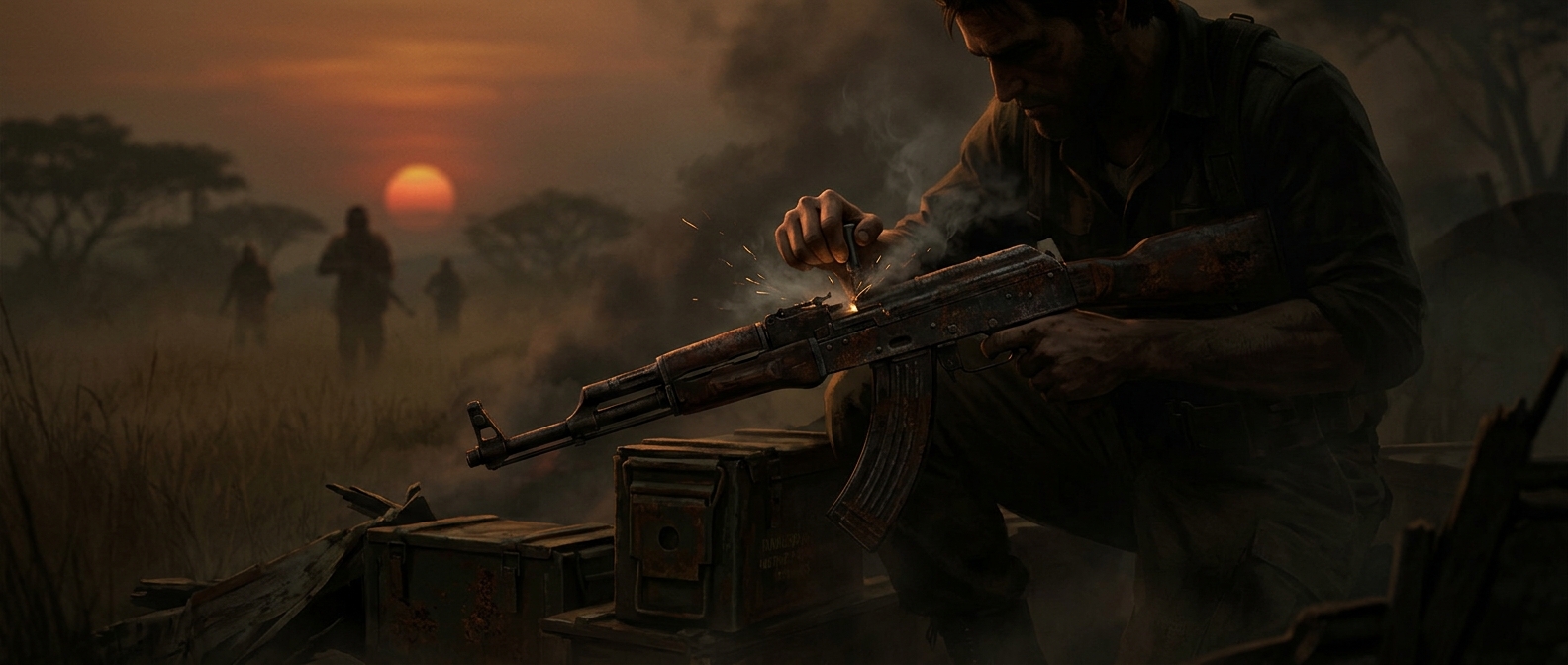 In Far Cry 2, dirty guns can jam mid-fight