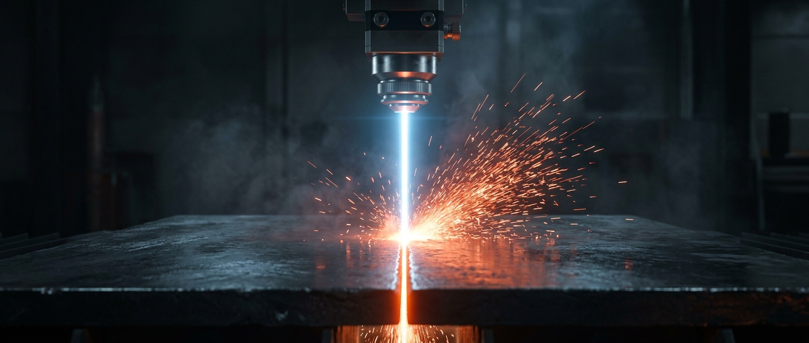 Lasers can slice through solid steel