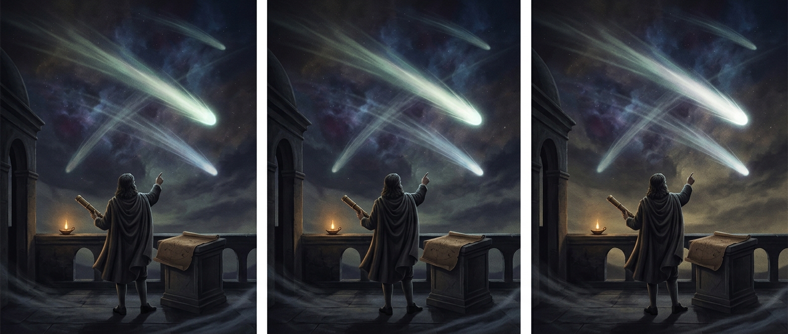 Halley realized the same large comet kept returning