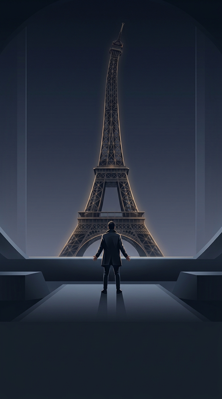 Why do returning tourists often swear the Eiffel Tower looks significantly taller during summer trips?