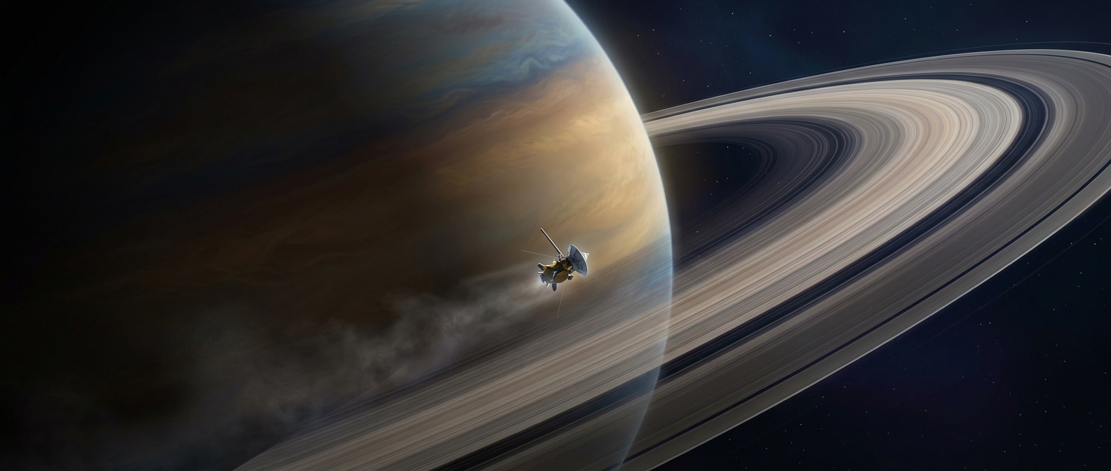 Cassini threaded the gap between Saturn and its rings
