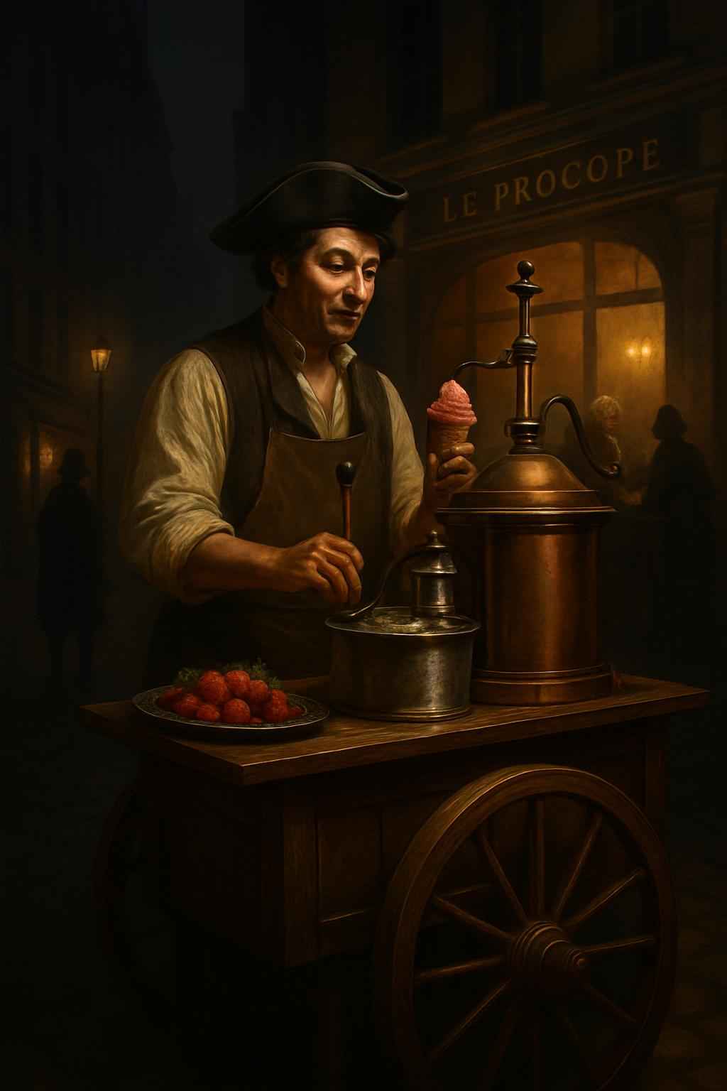 In 19th-century Paris, ice cream was served only to the aristocracy.