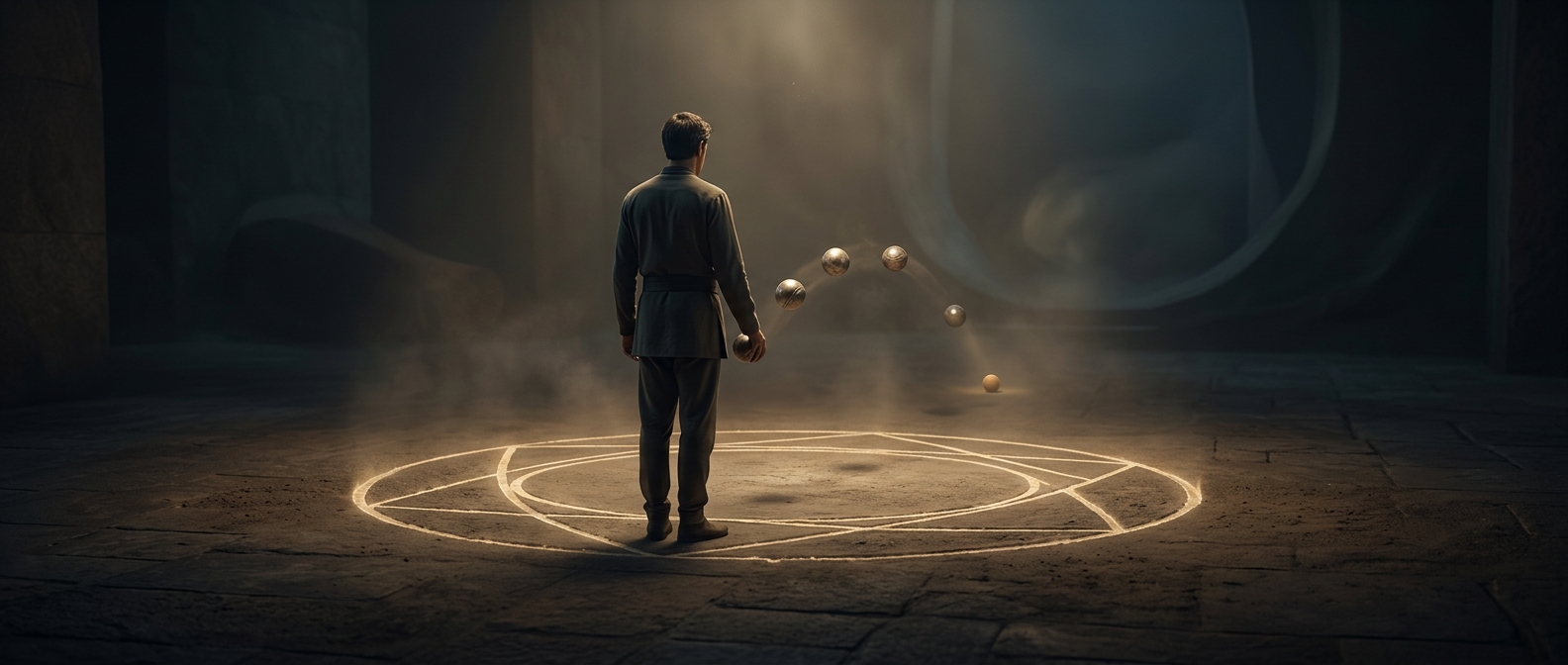 Petanque requires players to stand inside a drawn circle