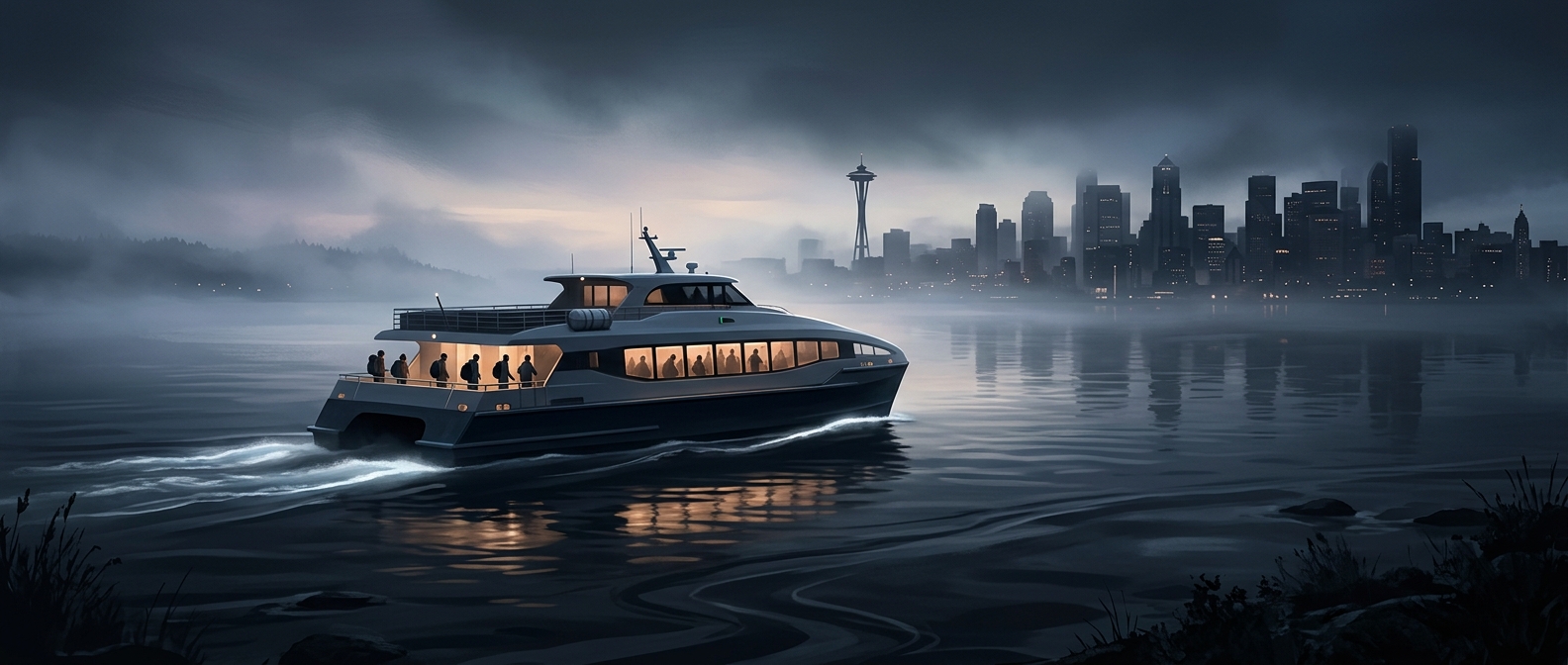 Seattle's fast ferries get pedestrians across Puget Sound before coffee gets cold
