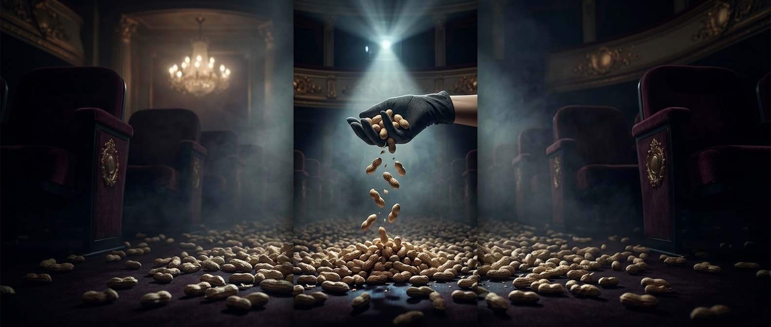 Moviegoers once tossed peanut shells on the floor