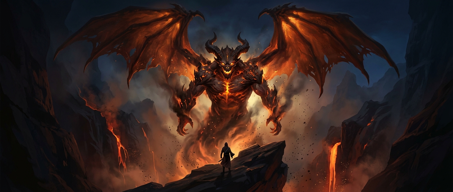 Ifrit are massive winged creatures of infernal fire