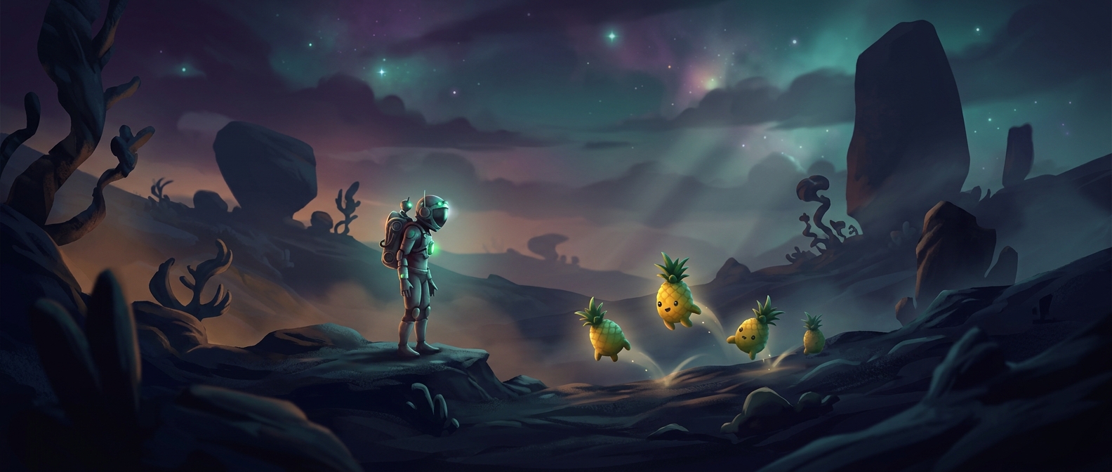 В No Man’s Sky встречаются планеты с прыгающими ананасами