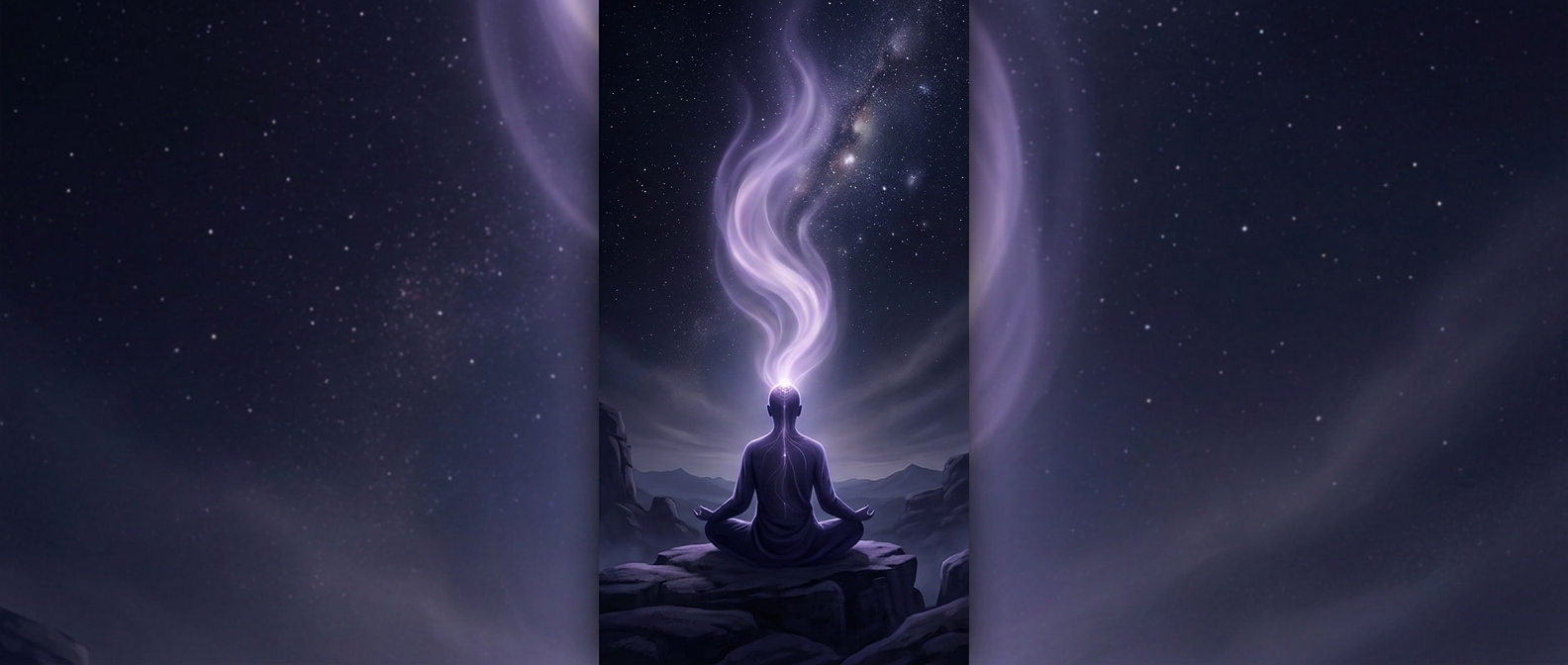 Crown chakra connects to higher realms