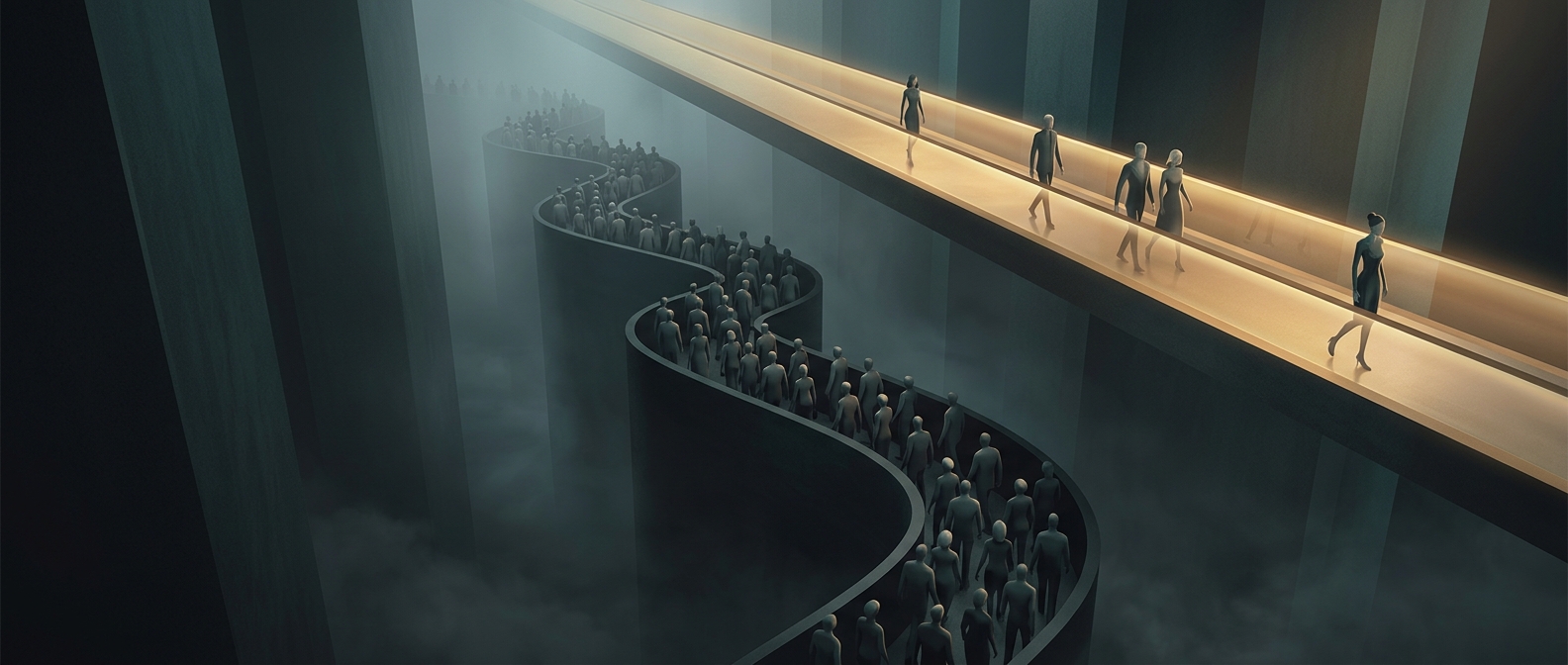 Why skipping the line can make queues worse