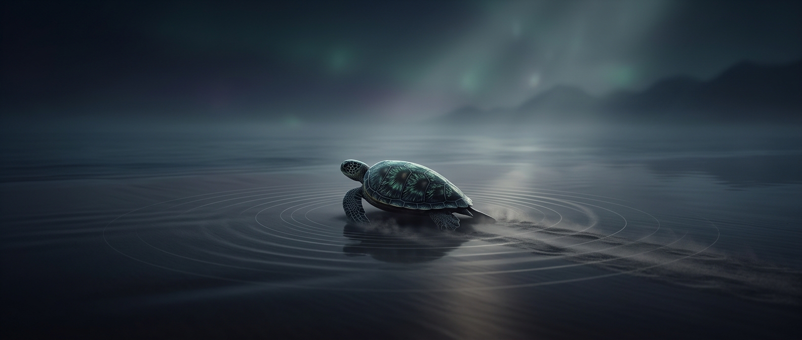 Turtles embody stubbornly persistent pacing