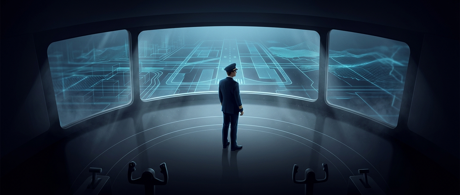 Aviation simulators actually train commercial pilots
