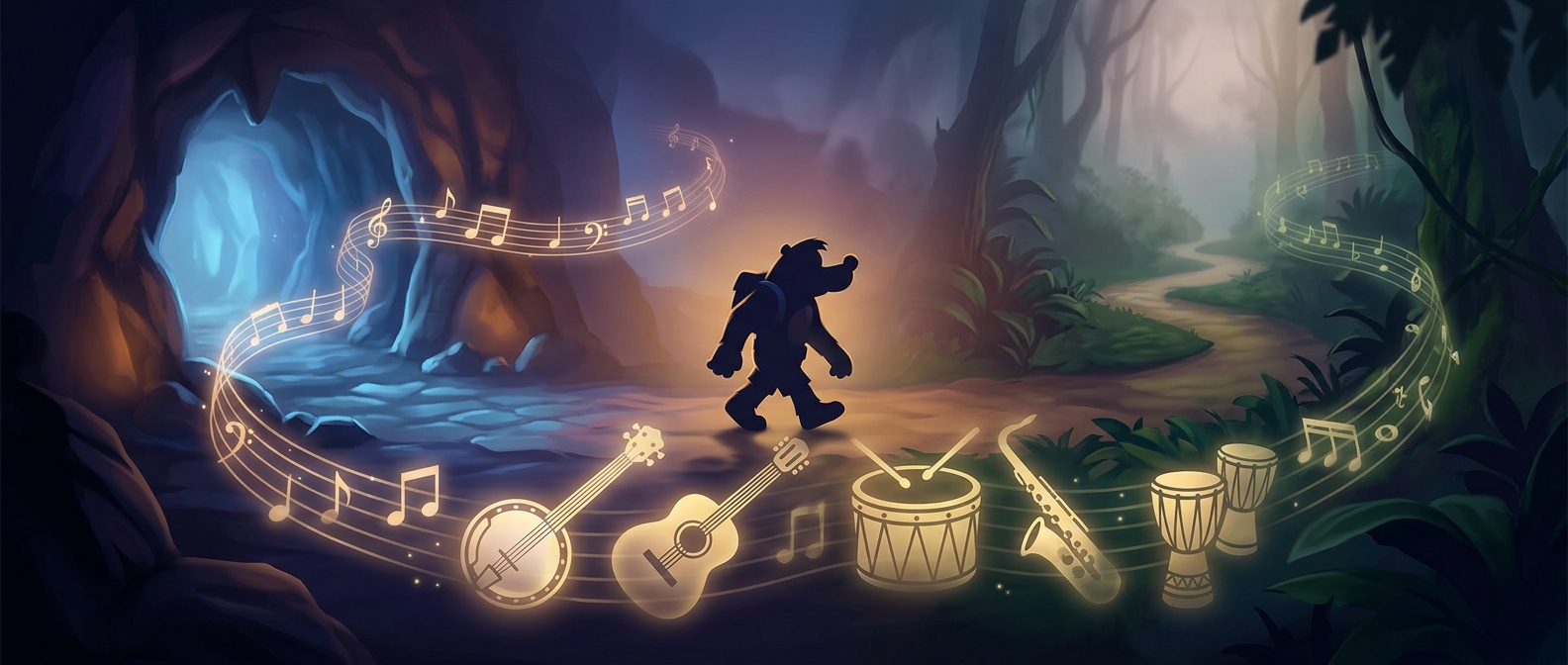 Banjo-Kazooie changes its music by location