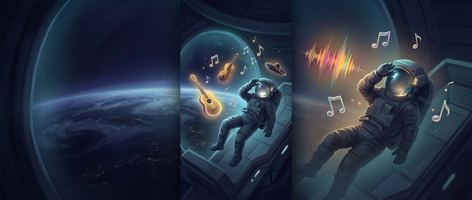 Astronauts wake up to mission-picked music