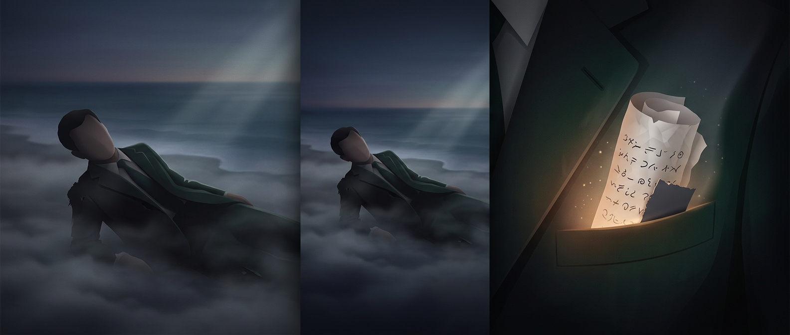 A dead man washed ashore with a mysterious code