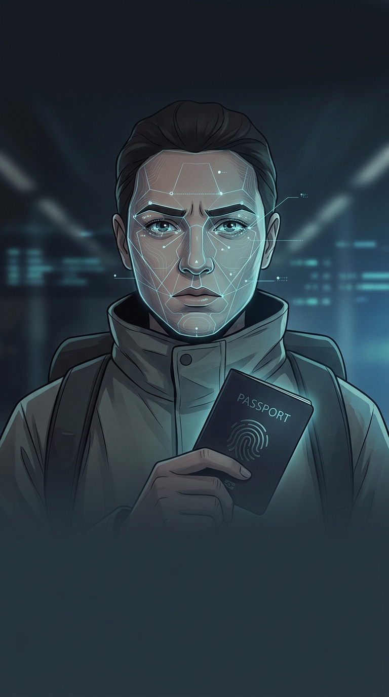 What is the actual technological reason you are strictly forbidden from smiling warmly in your official passport photo?
