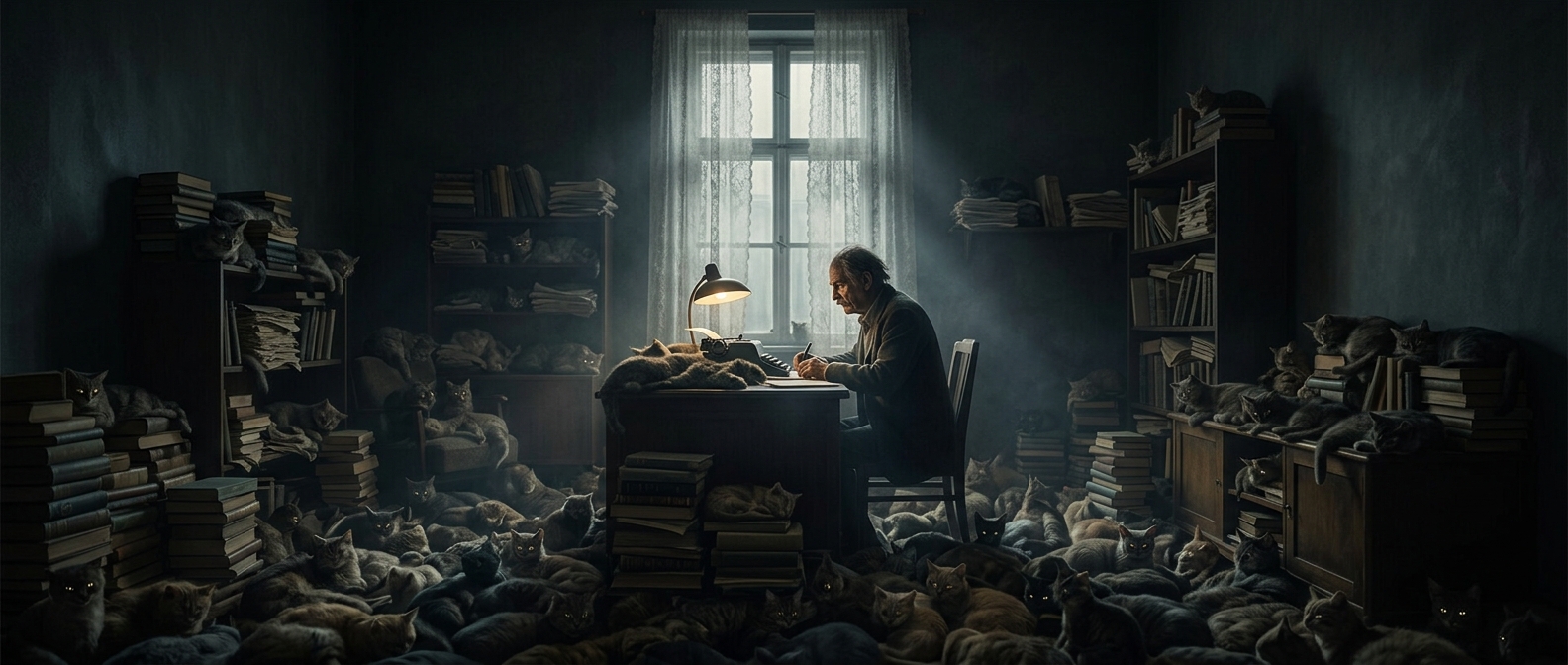 The novelist whose home was overrun by stray cats