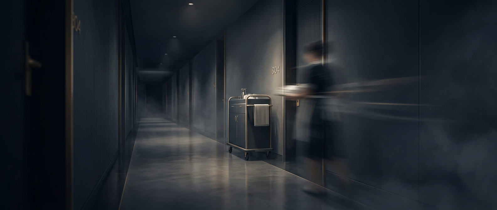 Why hotel staff knock and open at once