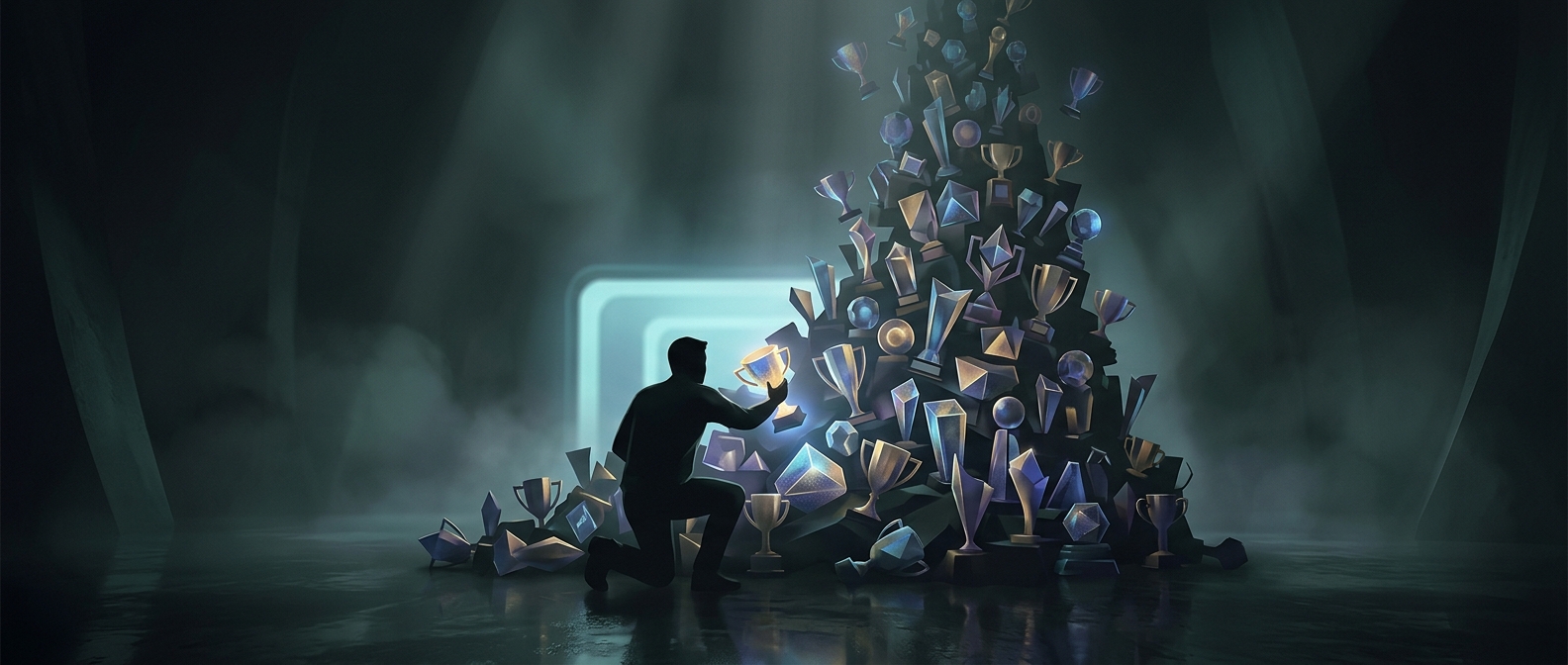 Players spending massive amounts of effort collecting absolutely meaningless digital trophies